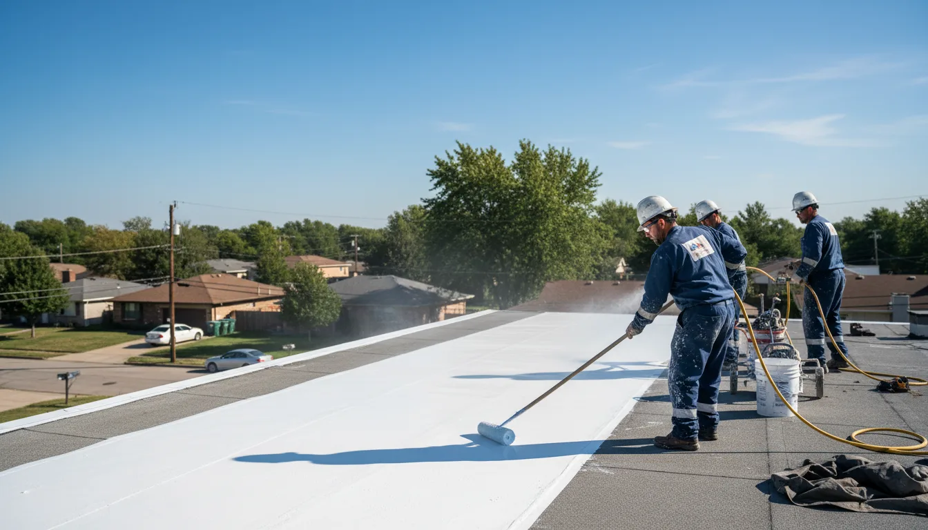 Commercial roof coating in Mccallsburg, IA near me